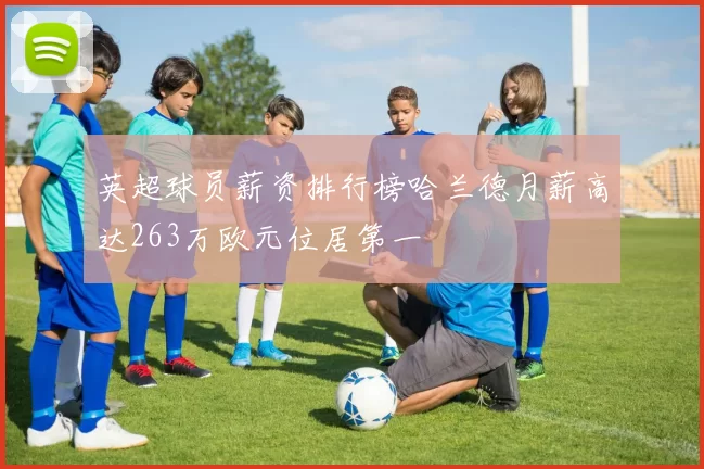 英超球员薪资排行榜哈兰德月薪高达263万欧元位居第一